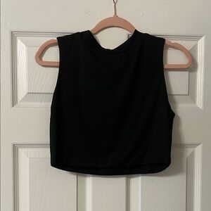 Zaful Black Sleeveless Crop Top